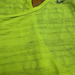 Nike Dri Fit Women's Neon Yellow Athletic Tank Top Racerback Workout Size S Photo 3