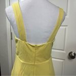 Lulus  Social Sensation Light Yellow Square Neck Mini Bodycon Dress Size M NWT Photo 3