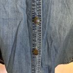 CAbi Jeans Blue Denim Shirt Western Chambray Button Down Pockets Women’s Size M Photo 4