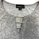 Fortune + Ivy Gray Keyhole Tunic Top, Long Sleeve, Plus Size XXL Photo 4