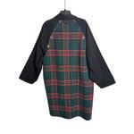 ANTHROPOLOGIE (GREY LAB LABEL) Black Plaid Patchwork Trench Coat Women size XL Photo 5