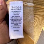 Joie Oversized Gingham Plaid Button Front Cardigan Yellow Mustard White Sz XL Photo 9