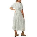 O'Neill  Romie Woven Midi Dress in Aloe Size X-Small Photo 12