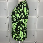 ECI  Black & Green Floral Cardigan Size Small Photo 5