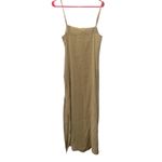 Top Shop Green Tie Strap Woven Sundress Photo 5