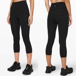 Lululemon  Wunder Under Crop (High-Rise)‎  21" Formation Camo Deep Coal Multi Photo 1