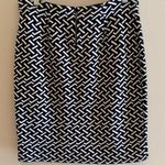 J McLaughlin Soft & Stretchy Modal Cotton Knit Pencil Skirt Black White S Photo 3