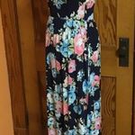 Elise’s Bright Floral maxi summer dress Blue Photo 6