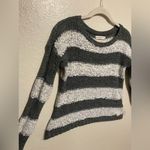 Abercrombie & Fitch Sequined Striped Long Sleeve Sweater | Shirt Photo 2