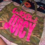 Juicy Couture Rare juicy camo hot pink canvas bag y2k boho spring tote designer green summer Photo 0