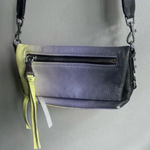 Aimee Kestenberg  Crossbody Leather Bag Ombré Purple, Yellow Gray Photo 0
