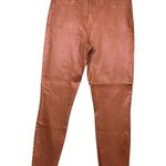 L'Agence  Margot Jeans Womens 31 Brown Java Coated High Rise Skinny Pants USA Photo 2