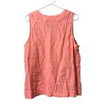 Croft & Barrow  Summer Peach Sleeveless Linen Blend Women Size XL Top Beach‎ City Photo 1