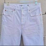 RE/DONE  Originals High Rise Stove Pipe. Color white, Size 29 Photo 6