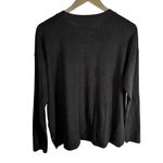 Lucky Brand Women's |  | Black Pullover Crew Neck Sweater Top - Medium Photo 3