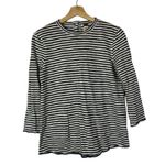 Free People  We the Free Mod Black & White Stripe 3/4 Long Sleeve Top XS Photo 2