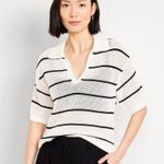 Old Navy  Open-Stitch Polo Sweater in Vancouver sz M Photo 0