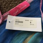 Pookie & Sebastian  Multi-Colored Stripe Tie Blouse Photo 1