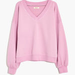 Madewell  (Re)sourced cotton v-neck sweatshirt Photo 0