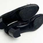 Aerosoles Black Plaid Touchpad Heel Rest Tassel Block Heels Loafers, Size 7.5 Photo 6