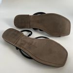 Dolce Vita Leanna Strappy flat sandal in black with a square toe lizard embossed Size 7 Photo 5