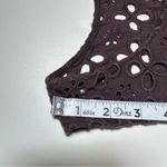 Free People  Sleeveless Eyelet Crochet Stripe Peplum Tank Top Photo 6