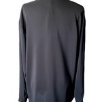 NWT Lattelier Long Sleeve Button Front Tie Front Oversized Fit Blouse Size XL Photo 5
