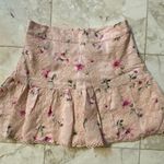 Forever 21 Pink Floral Eyelet Skirt Photo 5