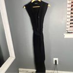 Kate Spade black button up tie waist jumpsuit Photo 5