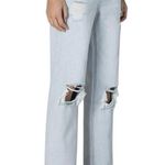 Ceros Skylar High Rise Dad Jeans Laguna Light Wash Distressed Size 26 Blue Photo 13