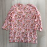 Roberta Roller Rabbit  block print floral tunic top vacation travel swim M Photo 5