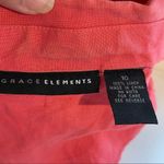 Grace Elements ‎Women’s Jacket-size 10-Linen-Coral Photo 4