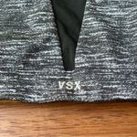 VSX Victoria’s Secret Black Mesh and Grey Patterned Sports Bra w High Neckline Photo 2