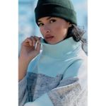 Anthropologie Daily Practice By Oversized Striped Sweater Mint Size Large Photo 1