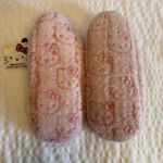 Hello Kitty Sanrio  Women Pink Fuzzy Embossed Non-Slip Slipper Socks Size S/M NWT Photo 1