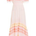 Lemlem Eskedar Off-The-Shoulder Striped Midi Dress Photo 8