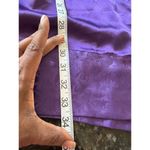 Vintage Amour De Nuit Purple Robe Silky Floral Whimsical Sz O/S Will Fit S Photo 7