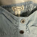 Kirra Women's Blue Button-Up Cropped Top Photo 1