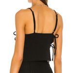 Lovers + Friends Revolve - Delilah Tie Side Sleeveless Crop Top Ribbed Black Photo 8