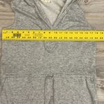 Max Studio (Weekend) Heather Gray Sleeveless Hoodie Dress Drawstring Waist XS Photo 9