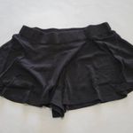 Row A Black Flutter Lounge Flounce Thermal Shorts Size XL Photo 1