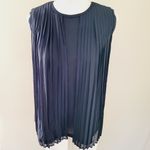 For Cynthia  black pleated overlay blouse size large Photo 2