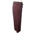 BP black and orange palazzo high waist with attach front tie belt wide leg size Photo 4