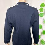 Oscar de la Renta Oscar De La Rente Silk Polo Shirt Navy Photo 6