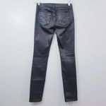 joe's jeans MARI Metallic Mid Rise Skinny Gray Denim Photo 2