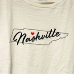Draper James  Women's Size Medium White Nashville Scoop Graphic Tee Photo 1