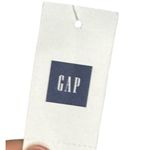 Gap  Women's‎ Shirt Dress Off-shoulder Print Pullover Pocket Light Blue Sz.XS NWT Photo 4