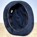 VTG Sears Roebuck & Co. Trilby Fedora Hat Fur Bow Black 7 1/2 Photo 4