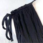 One Clothing black ruched tie sleeve vneck romper with pockets size small Photo 2