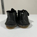 RE/DONE $450 NEW  LEATHER MOCCASINS BLACK SHOES SZ 40 9 Photo 4